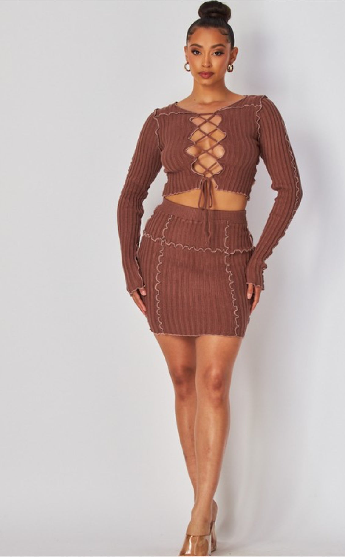 Ciara Cutout skirt set