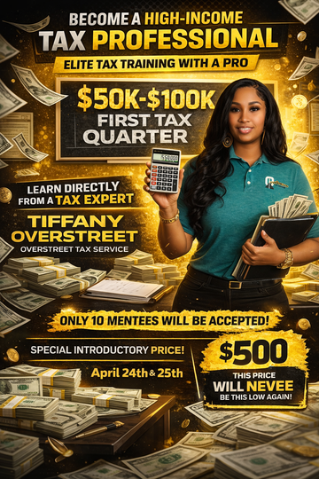 💰 ELITE TAX TRAINING & MENTORSHIP PROGRAM 💰